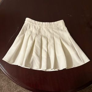 white shein skirt